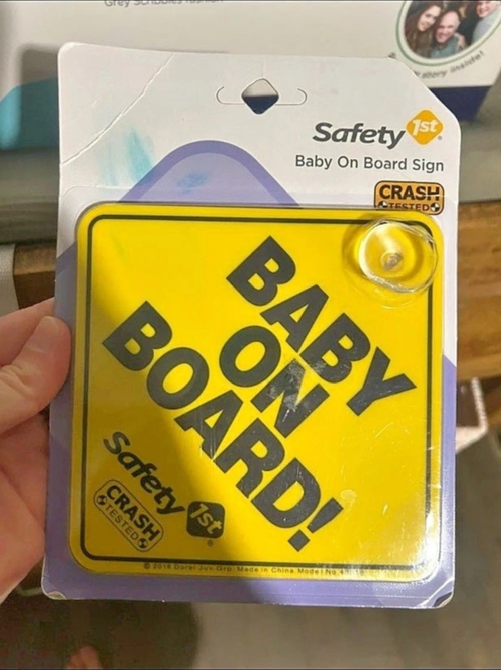 Safety 1st Baby on Board Sign Yellow